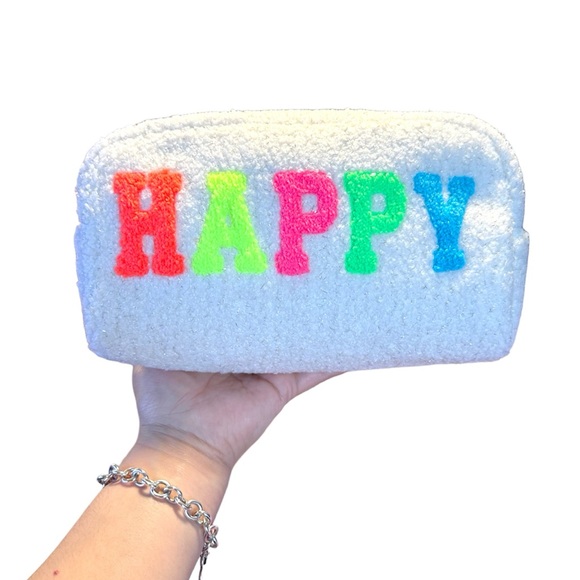 🦋GRWM Sherpa happy cosmetic travel bag - Picture 2 of 5